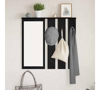 vidaXL Perchero de pared Montada en la pared Roble negro