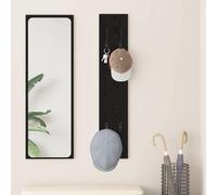 vidaXL Perchero de pared Montada en la pared Roble Negro