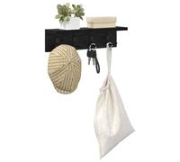 vidaXL Perchero de pared Montada en la pared Roble Negro