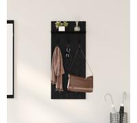 vidaXL Perchero de pared Montada en la pared Roble Negro