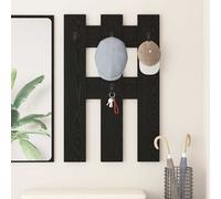 vidaXL Perchero de pared Montada en la pared Roble Negro