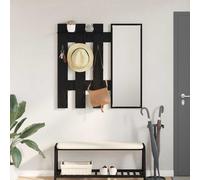 vidaXL Perchero de pared Montada en la pared Roble Negro