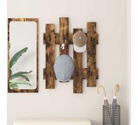 vidaXL Perchero de pared Roble ahumado 60 x 3 x 82 cm
