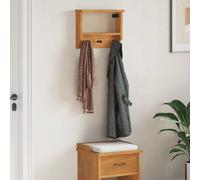 vidaXL Perchero de pared SANDNES 45x12x35 cm madera maciza de pino