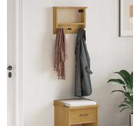 vidaXL Perchero de pared SANDNES 45x12x35 cm madera maciza de pino