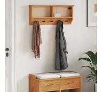 vidaXL Perchero de pared SANDNES madera maciza de pino 87x12x35 cm