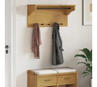 vidaXL Perchero de pared SANDNES madera maciza de pino 87x30x42 cm