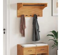 vidaXL Perchero de pared SANDNES madera maciza de pino 87x30x42 cm