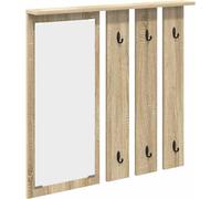 vidaXL Perchero de pared, soporte para ropa, acabado Sonoma