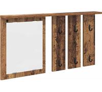 vidaXL Perchero de pared, soporte para ropa, madera reciclada