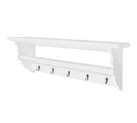 vidaXL Perchero estilo barroco MDF blanco