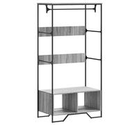 vidaXL Perchero gris Sonoma, 90x50x180 cm, material de madera