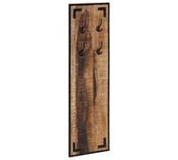 vidaXL Perchero madera maciza de mango rugosa 35x8x110 cm