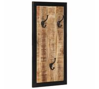vidaXL Perchero madera maciza de mango rugosa 40x2x80 cm