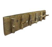 vidaXL Perchero madera reciclada mixta 60x15 cm