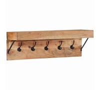 vidaXL Perchero Marrón 73 x 19 x 23 cm Madera maciza de Acacia