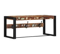 vidaXL Perchero multicolor madera maciza reciclada 80x35x35 cm