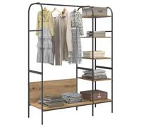 vidaXL Perchero para ropa Beige 120 x 44 x 160 cm Madera de ingeniería, soporte independiente