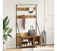 vidaXL Perchero para ropa Madera Vieja 100 x 41 x 184 cm