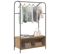 vidaXL Perchero para ropa Roble marrón 100 x 44 x 160 cm – Moderno y compacto