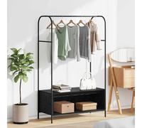vidaXL Perchero para ropa Negro 100 x 44 x 160 cm Madera de ingeniería
