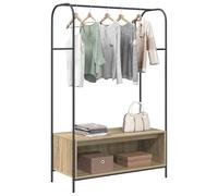 vidaXL Perchero para Ropa Roble Marrón 100 x 44 x 160 cm | Este perchero te ofrece mucho espacio para colgar o guardar tu ropa,