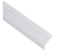 vidaXL Perfiles de peldaños Forma de L 15 uds Aluminio plata 100 cm, perfil de seguridad