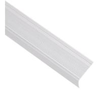 vidaXL Perfiles de peldaños forma de L 5 uds aluminio plata 100 cm