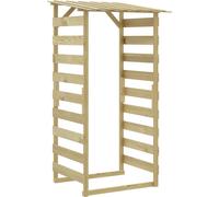vidaXL Pérgola con techo, 100x90x200 cm, fabricada con madera de pino tratada