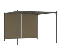 vidaXL Pérgola con Tejado Ajustable Acero Aire Libre Sombrilla Color Blanco crema, Antracita, Taupé y mas