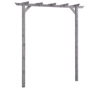 vidaXL Pérgola de jardín de madera de pino impregnada 200x40x205 cm
