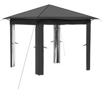 vidaXL: Pérgola sin paredes laterales, 2,6 x 2,6 m, color gris claro y antracita