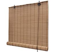 vidaXL Persiana Enrollable Bambú Marrón 120x160cm Estor de Ventana Venecianas