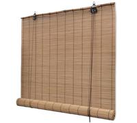 vidaXL Persiana enrollable Estor de ventana Bambú marrón 150x160 cm para interiores