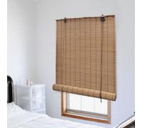 vidaXL Persiana enrollable Estor de ventana Bambú marrón 150x160 cm para interiores