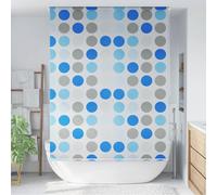 vidaXL Persiana enrollable de ducha círculos 140x240 cm