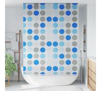 vidaXL Persiana enrollable de ducha círculos 160x240 cm