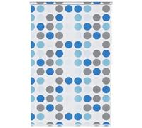 vidaXL Persiana Enrollable de Ducha, Cortina Impermeable de Ducha, Estor Decorativo, Biombo para Baño Bañera Regadera, Círculos 160x240 cm
