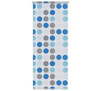 vidaXL Persiana enrollable de ducha impermeable, estor decorativo, círculos 120x240 cm