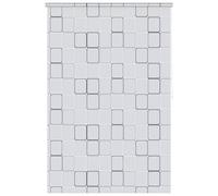 vidaXL Persiana enrollable de ducha, cortina impermeable, estor decorativo, cuadrados 140x240 cm