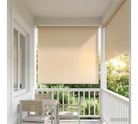 vidaXL Persiana enrollable exterior con protección UV Beige