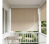 vidaXL Persiana enrollable exterior con protección UV Beige
