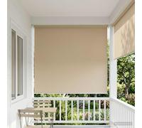 vidaXL Persiana enrollable exterior con protección UV Beige