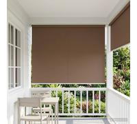 vidaXL Persiana enrollable exterior con protección UV Gris topo