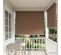 vidaXL Persiana enrollable exterior con protección UV Gris topo
