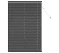 vidaXL Persiana Veneciana Gris Plateado 150 x 100 cm PVC, Persiana Veneciana Moderna y Resistente para Oficina en casa, filtra luz, Protege privacidad, Uso Interior