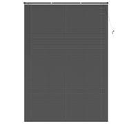 vidaXL Persiana Veneciana Manual Gris Plateado 213 x 130 cm PVC