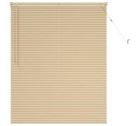 vidaXL Persiana Veneciana Marrón Claro con Patrón 150 x 120 cm PVC, Persiana Veneciana Moderna y Resistente para Oficina en casa, filtra luz, Protege privacidad, Uso Interior