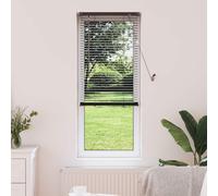 vidaXL Persiana Veneciana Marrón Oscuro con Patrón 150 x 50 cm 25 mm