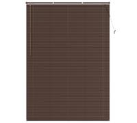 vidaXL Persiana Veneciana Marrón Oscuro con Patrón 213 x 150 cm PVC, Persiana Veneciana Moderna y Resistente para Oficina en casa, filtra luz, Protege privacidad, Uso Interior